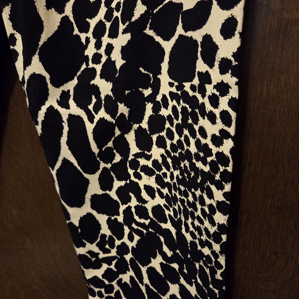 Who What Wear Black & Tan Leopard Print Ankle Pants NWT - Picture 6 of 14